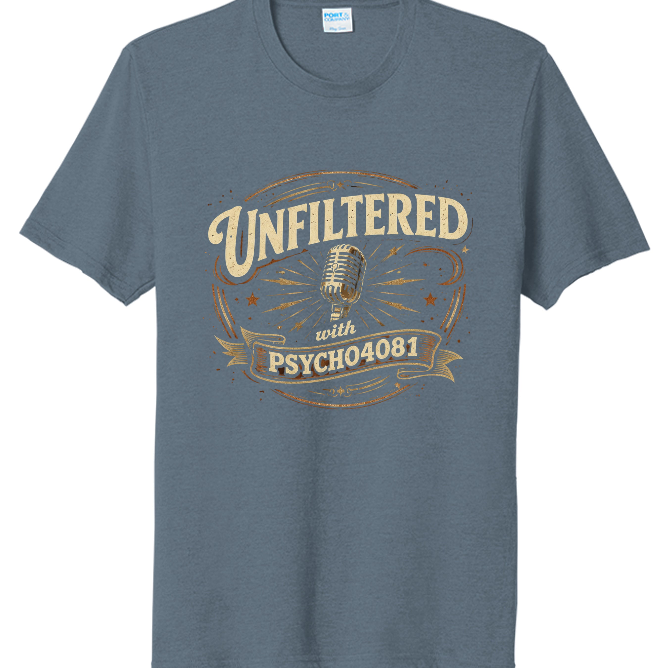 Steel Blue Heather - PC330 - FRONT